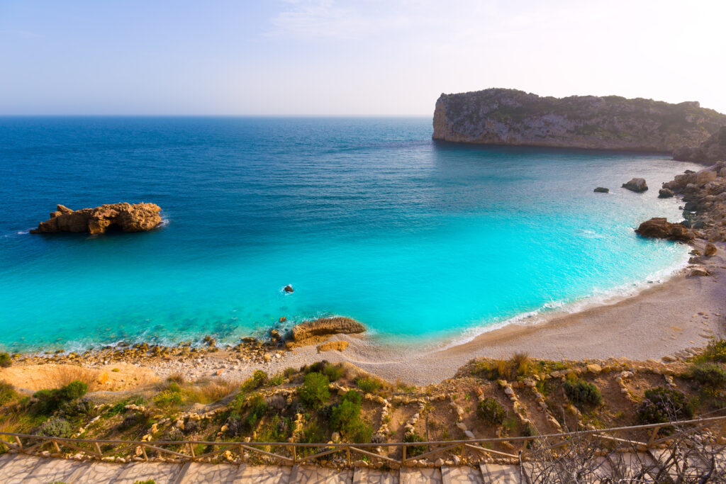 Javea Playa Ambolo beach Xabia in Mediterranean Alicante Spain
